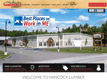 Tablet Screenshot of beta.hancocklumber.com