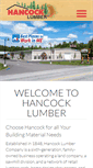 Mobile Screenshot of hancocklumber.com
