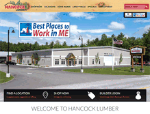 Tablet Screenshot of hancocklumber.com
